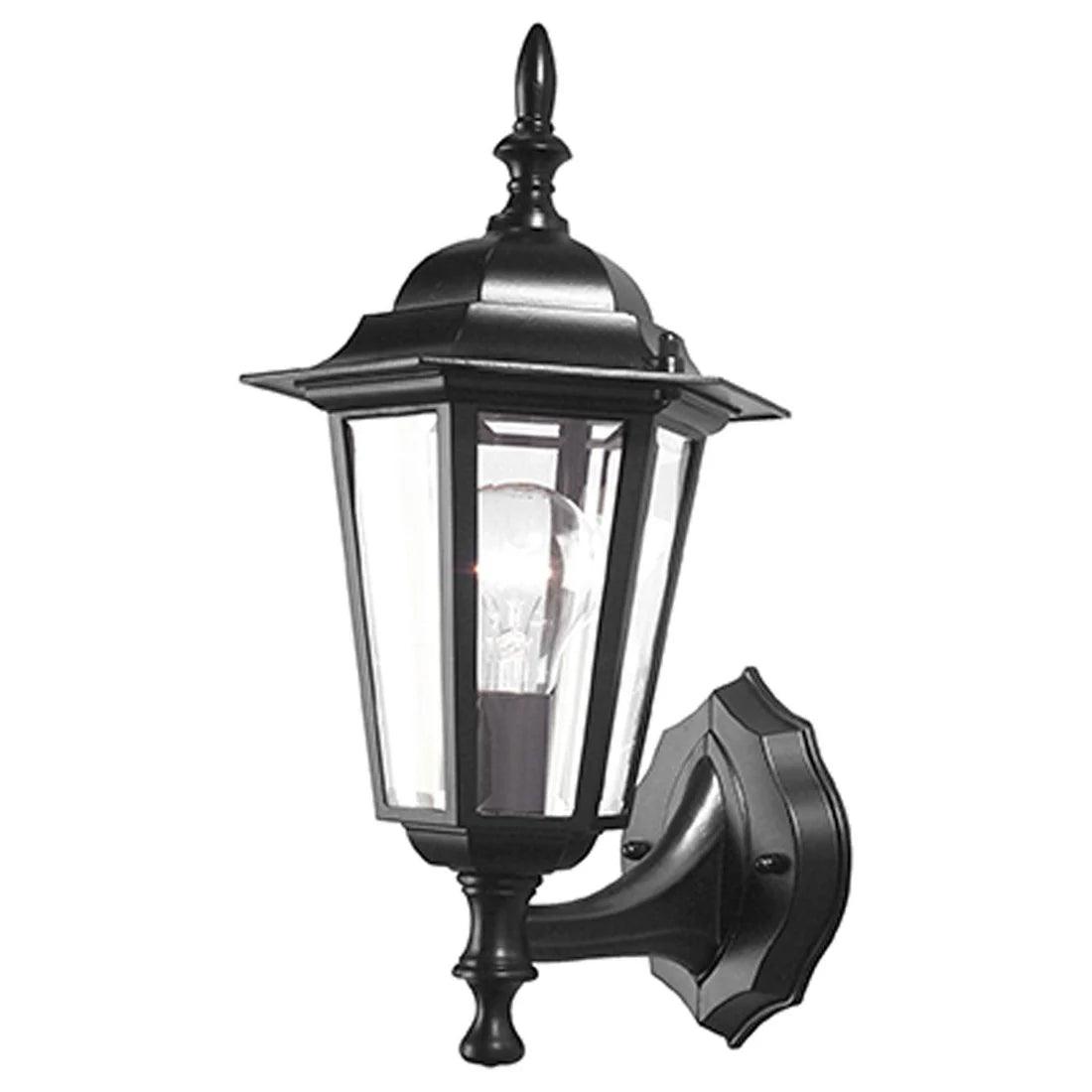 Tilbury 1 Light Black Exterior Wall Lights - MX4011BLK