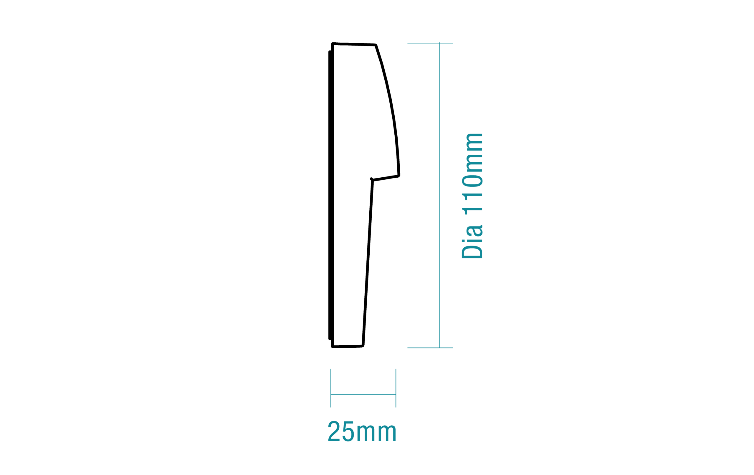 Tivoli LED Surface Mount Step Light 4W TRI Color Matt Black - MLXT3454M