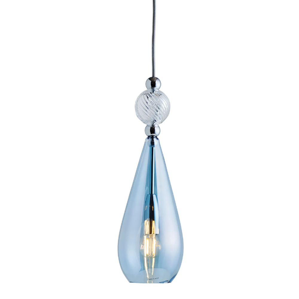 Buy Pendant Lights Australia Smykke Pendant Light W125mm Glass Swirl Ball - LA1011