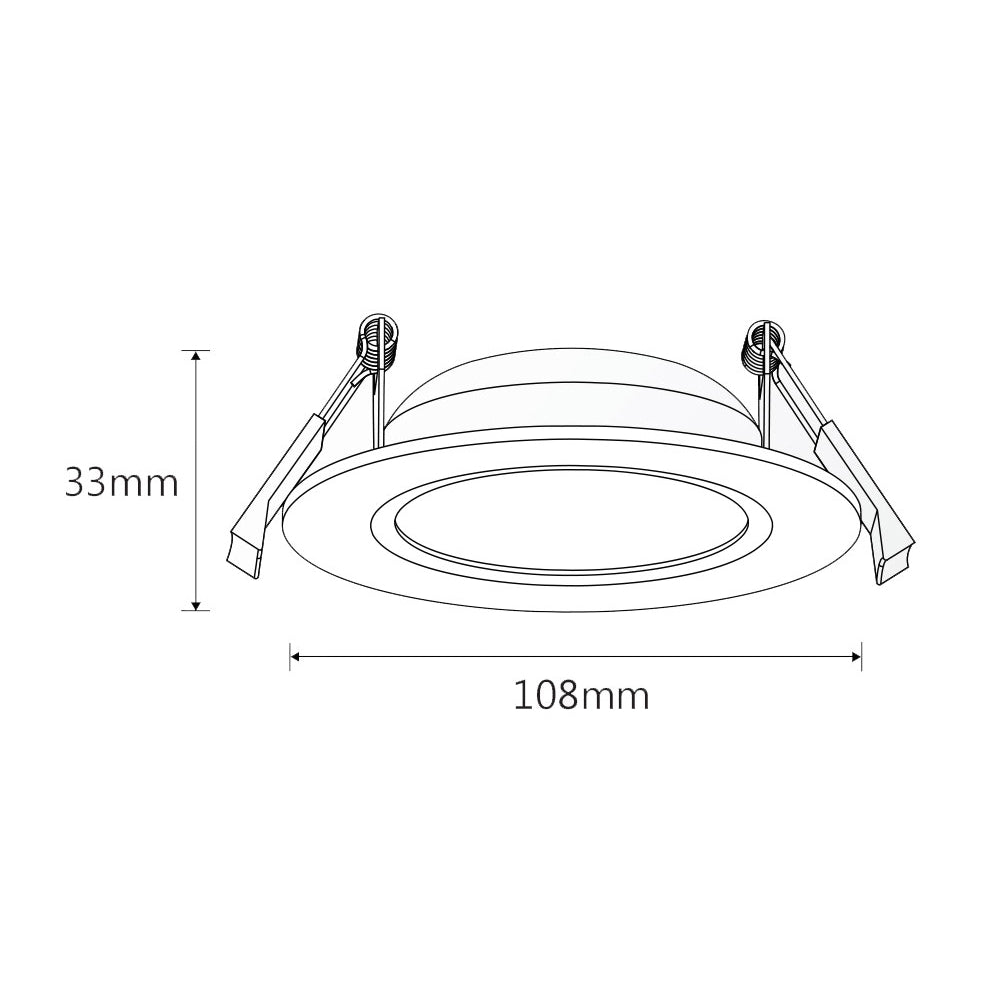 Prime 10W Tricolour LED Downlight White - TLPD34510WD