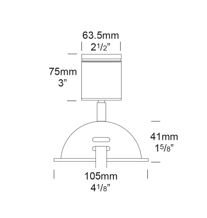 Tree Mount Spotlight Stainless Steel Black - SSP/T