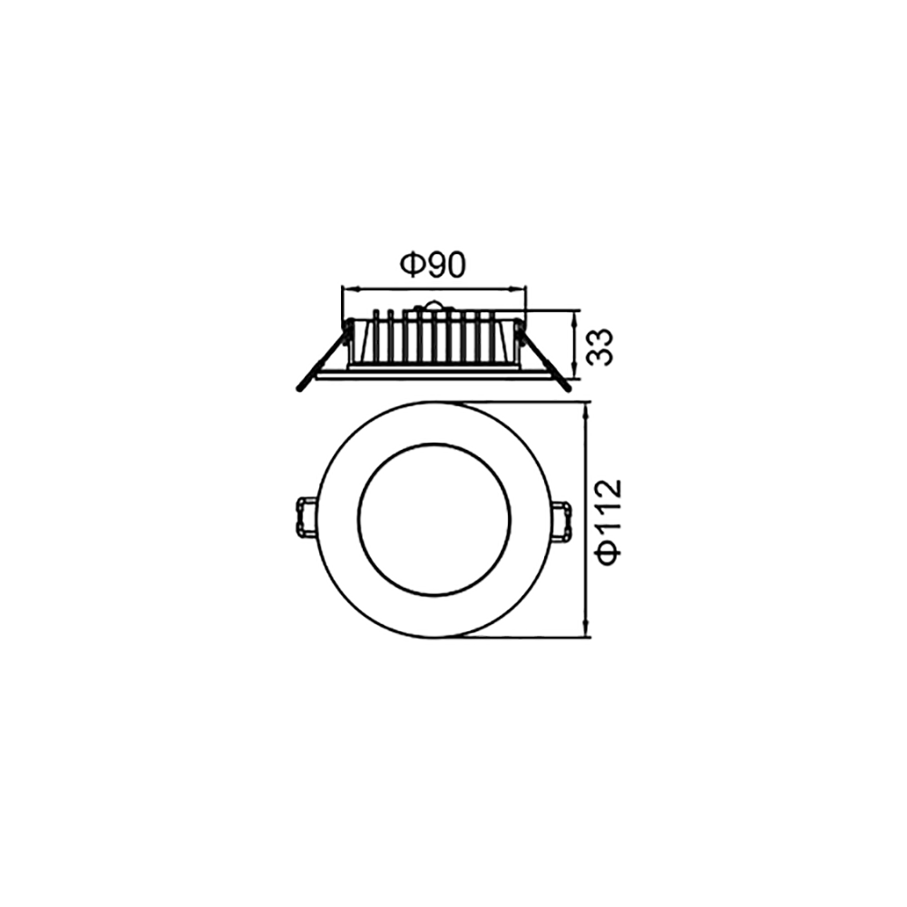 Buy Recessed LED Downlights Australia TriValite Recessed LED Downlight Black Metal 3CCT - 172083BK