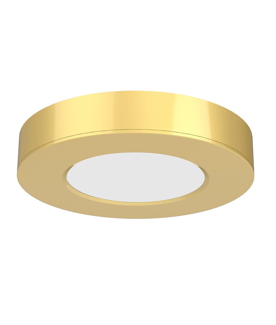 UB LED Surface Mounted Downlight 12V 3W Tri Colour Satin Brass - UB4