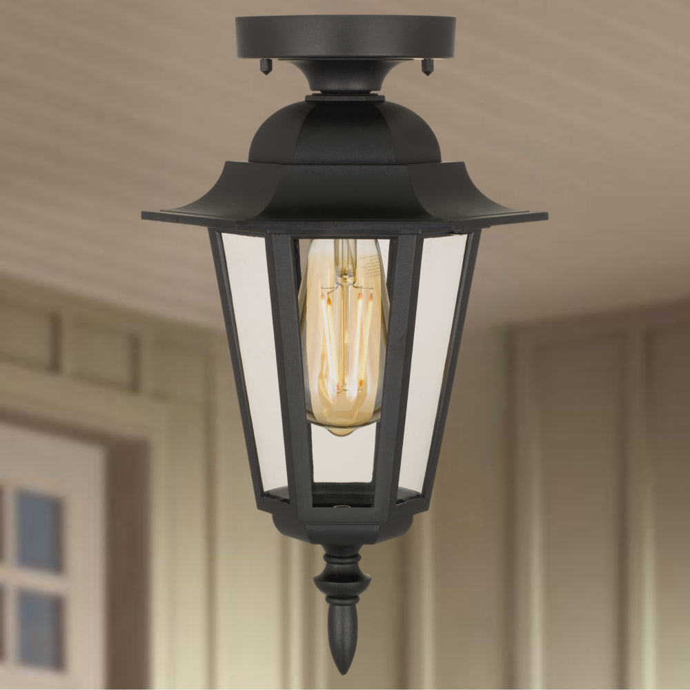 Upton Polycarbonate Exterior CTC Light Pendant Black - UPTON CTC-BK