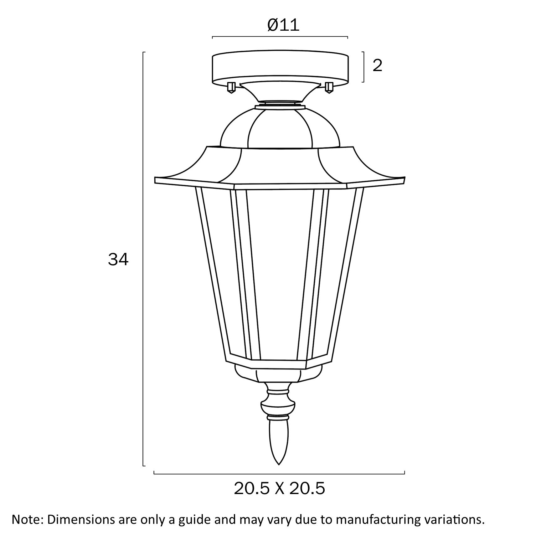 Upton Polycarbonate Exterior CTC Light Pendant Black - UPTON CTC-BK