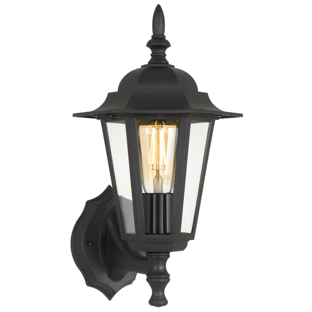 Upton Polycarbonate Exterior Wall Light Black - UPTON EX-BK