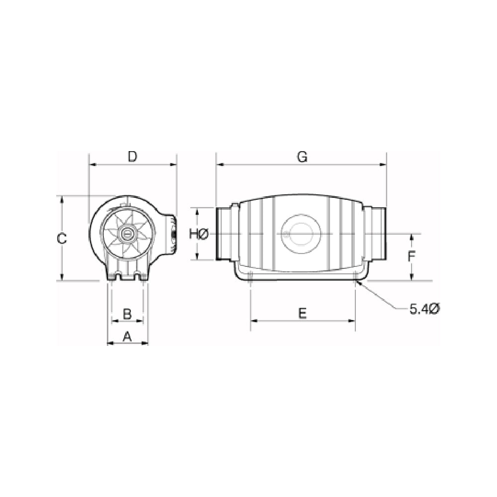 Buy Exhaust Fans Australia TD Silent Exhaust Fan Series L575mm - TD-250/100SIL