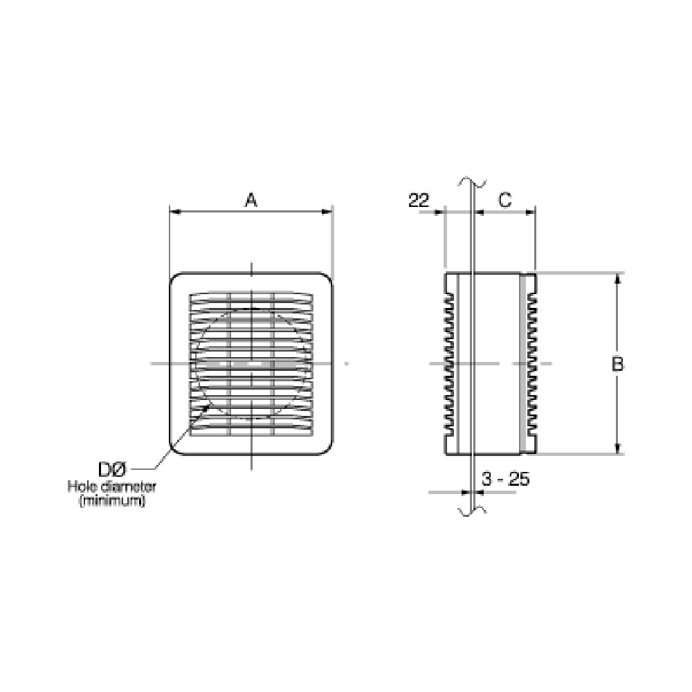 Buy Exhaust Fans Australia Stylvent Series Exhaust Fan 36W Single Speed - HV-230AE