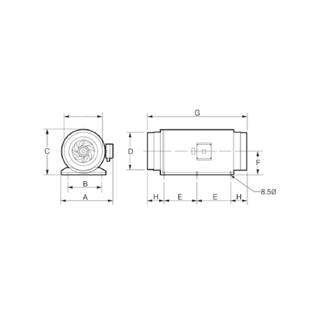 Buy Exhaust Fans Australia TD Silent Exhaust Fan High Capacity W432mm - TD-2000/315SIL