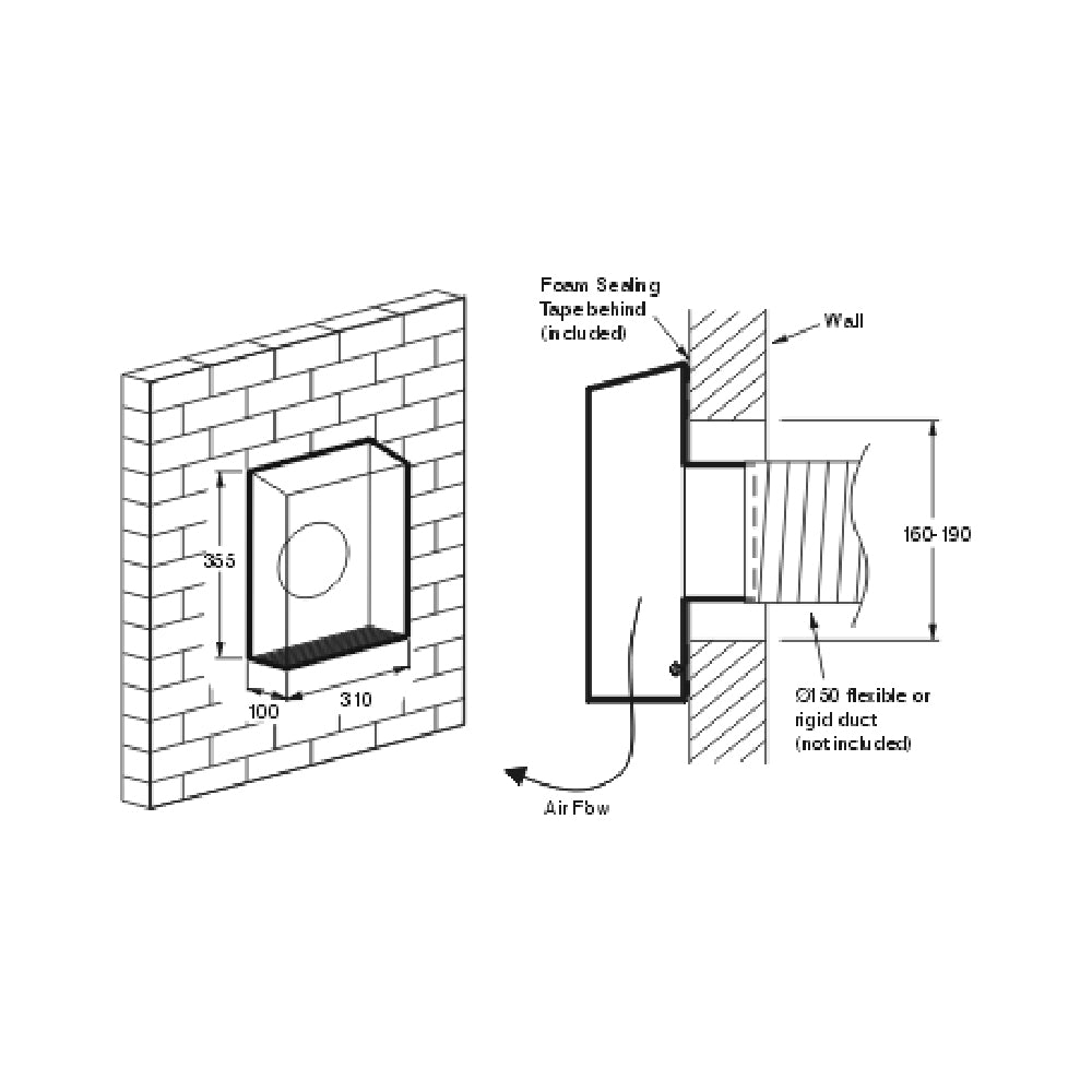 Buy Exhaust Fans Australia Ezifit Exhaust Fan 4 pole - EWE154