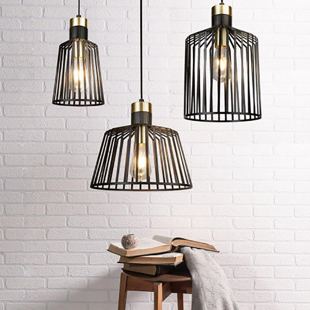 Buy Pendant Lights Australia Maven Pendant Light W220mm Black / Gold - MS9413-BLBS