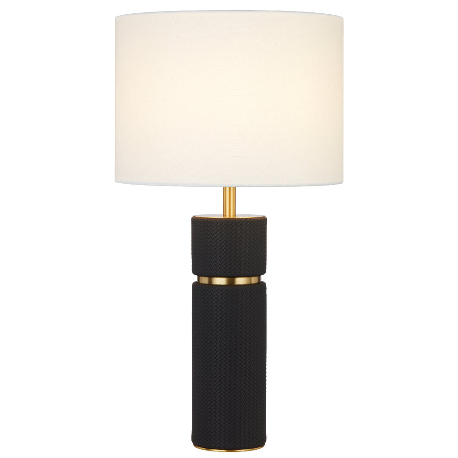 Valda Table Lamp Blue, Antique Gold & Ivory - VALDA TL-BKIV