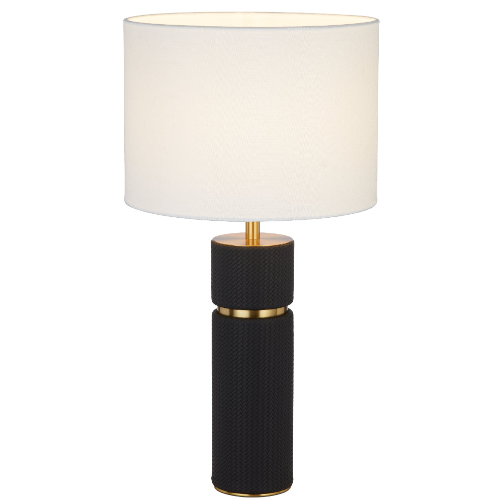 Valda Table Lamp Blue, Antique Gold & Ivory - VALDA TL-BKIV