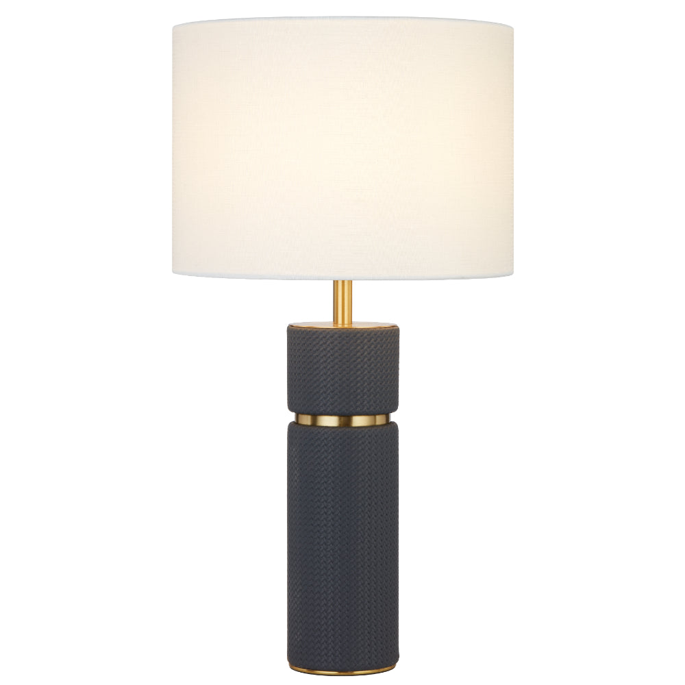 Valda Table Lamp Blue, Antique Gold & Ivory - VALDA TL-BLIV