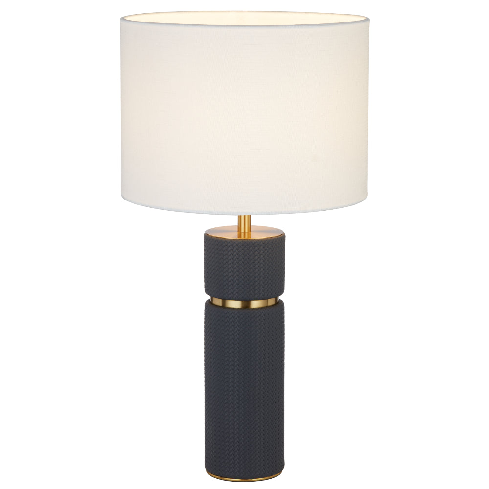 Valda Table Lamp Blue, Antique Gold & Ivory - VALDA TL-BLIV