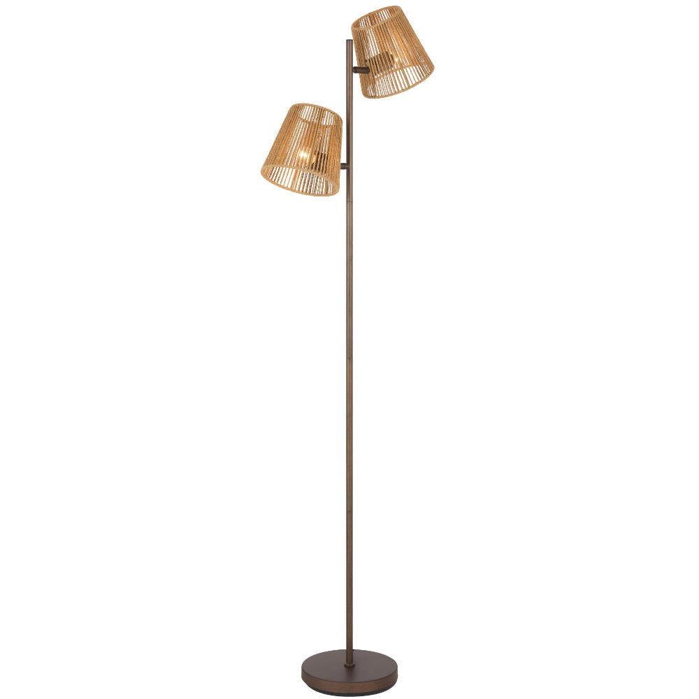 Valora Floor Lamp Bronze & Natural - VALORA FL2-BZNAT