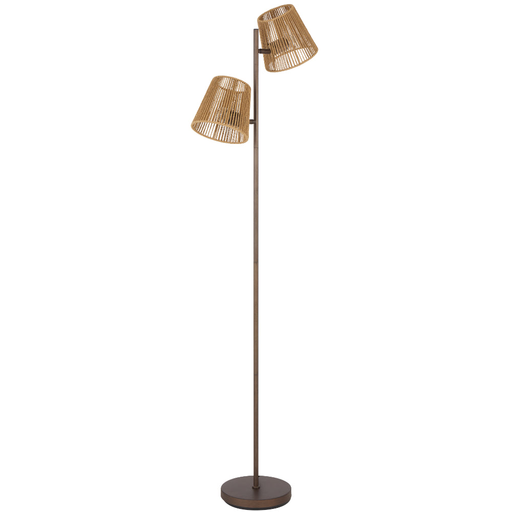 Valora Floor Lamp Bronze & Natural - VALORA FL2-BZNAT