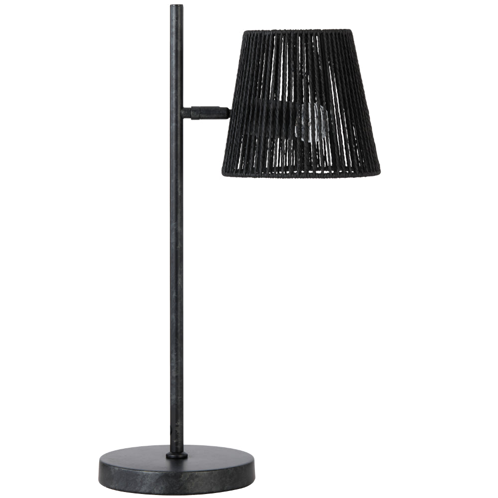 Valora Table Lamp Gun Metal & Black - VALORA TL-GMBK