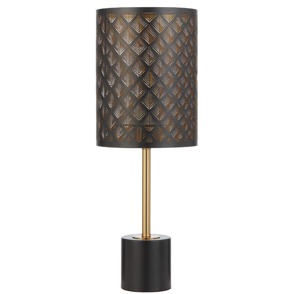 Valtor Table Lamp Black & Antique Gold - VALTOR TL-BK
