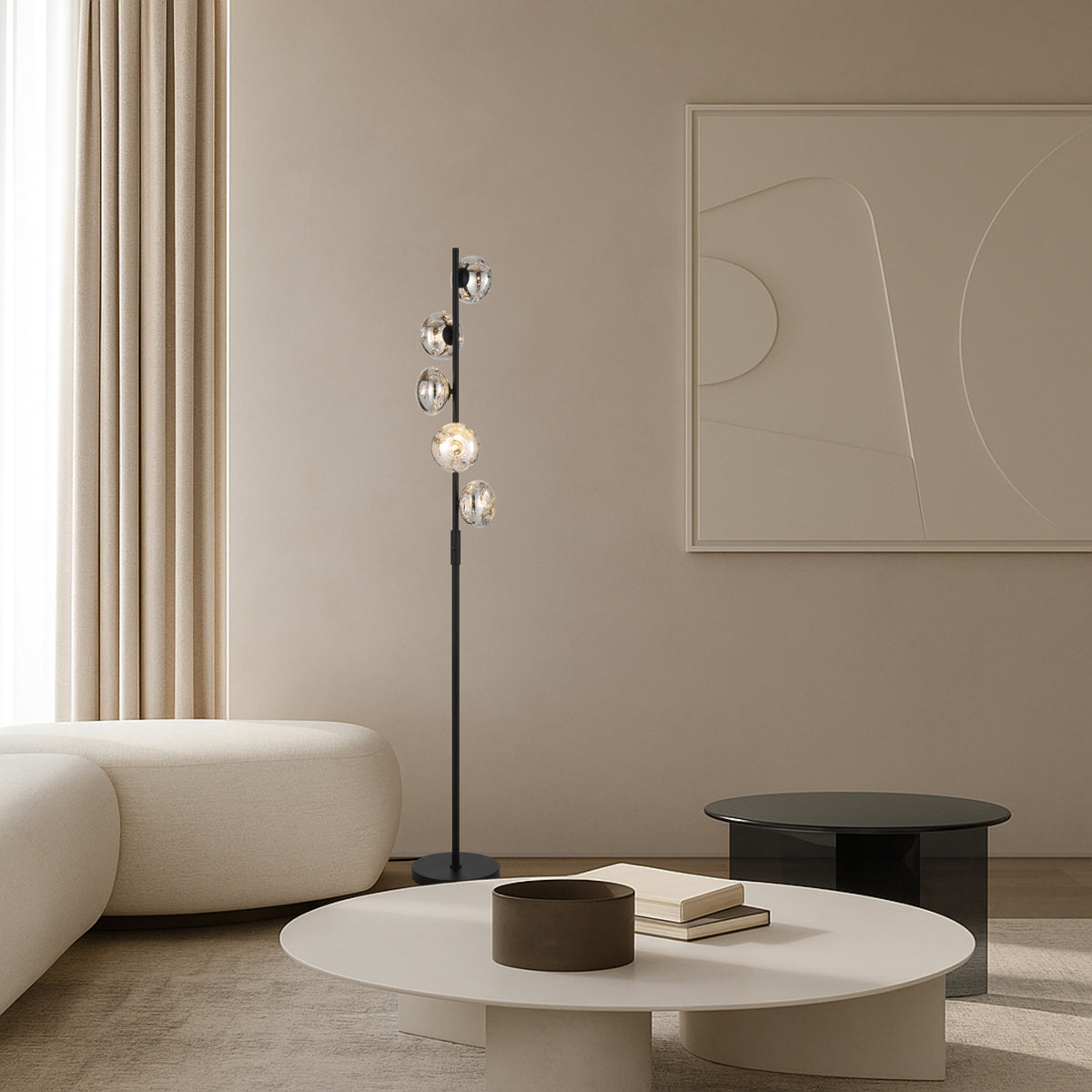 Varlin Floor Lamp Black - VARLIN FL5-BKMR