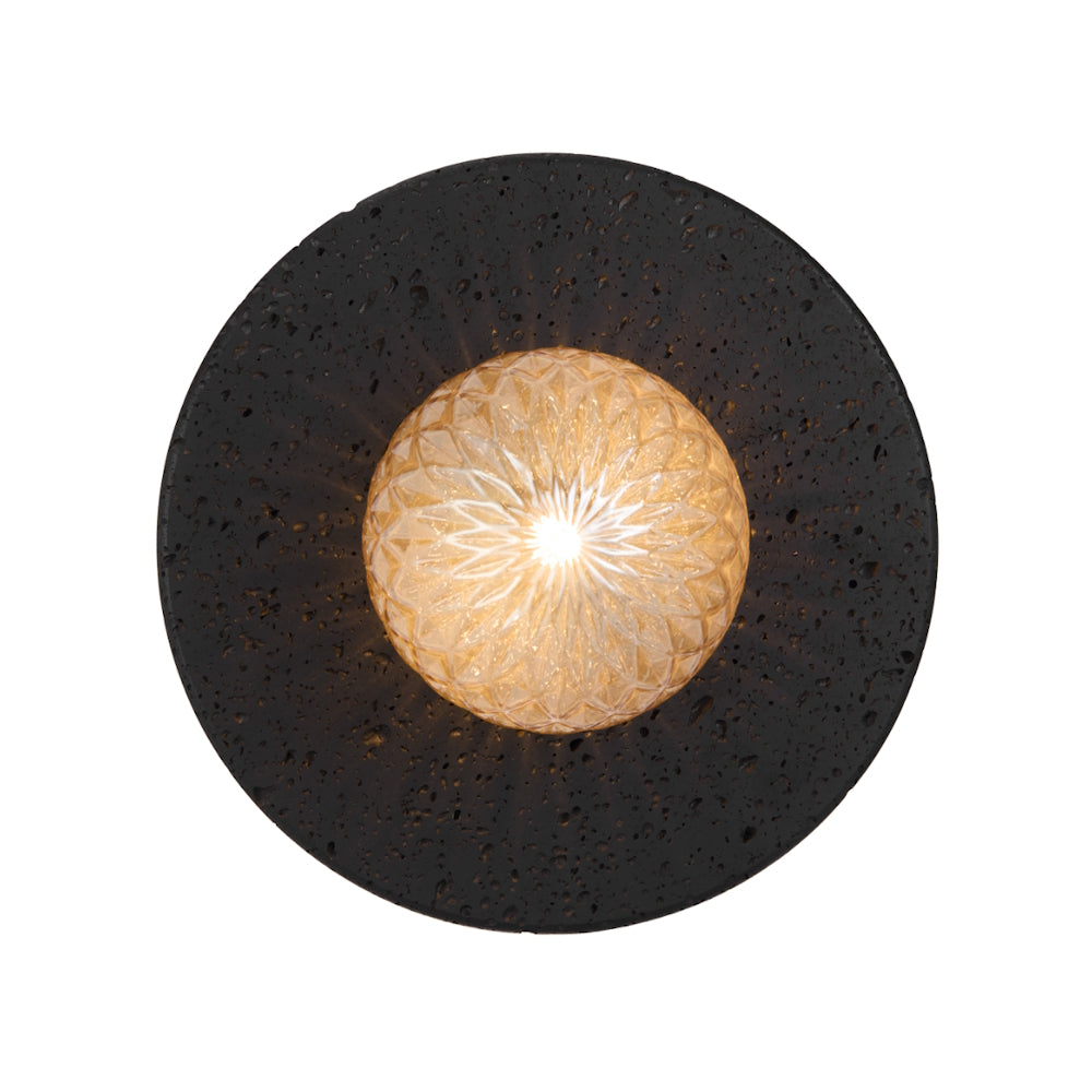Varon Wall Light Black & Amber - VARON WB-BKAMT