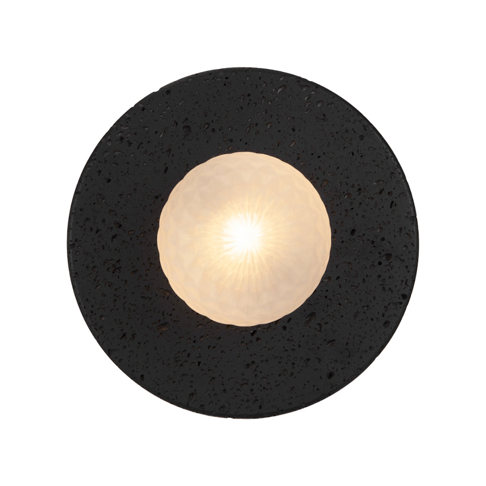 Varon Wall Light Black & Frost - VARON WB-BKFRT