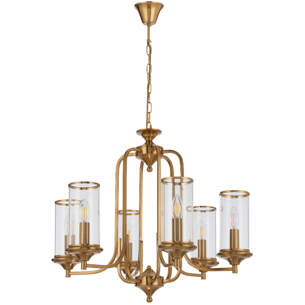 Velden 6 Light Pendant Copper - VELDEN PE06-CP