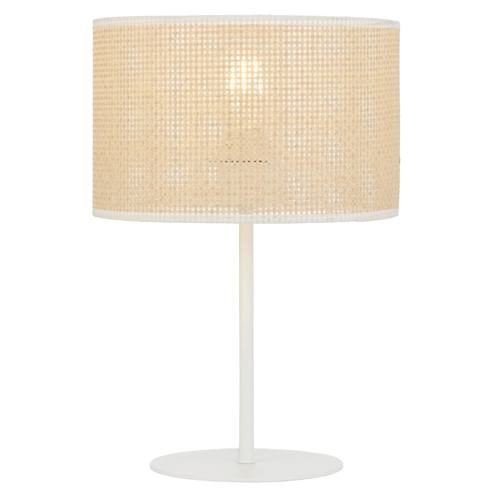 Velice Table Lamp White & Natural - VELICE TL-WH