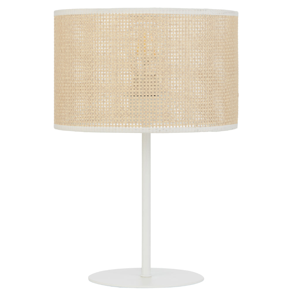 Velice Table Lamp White & Natural - VELICE TL-WH