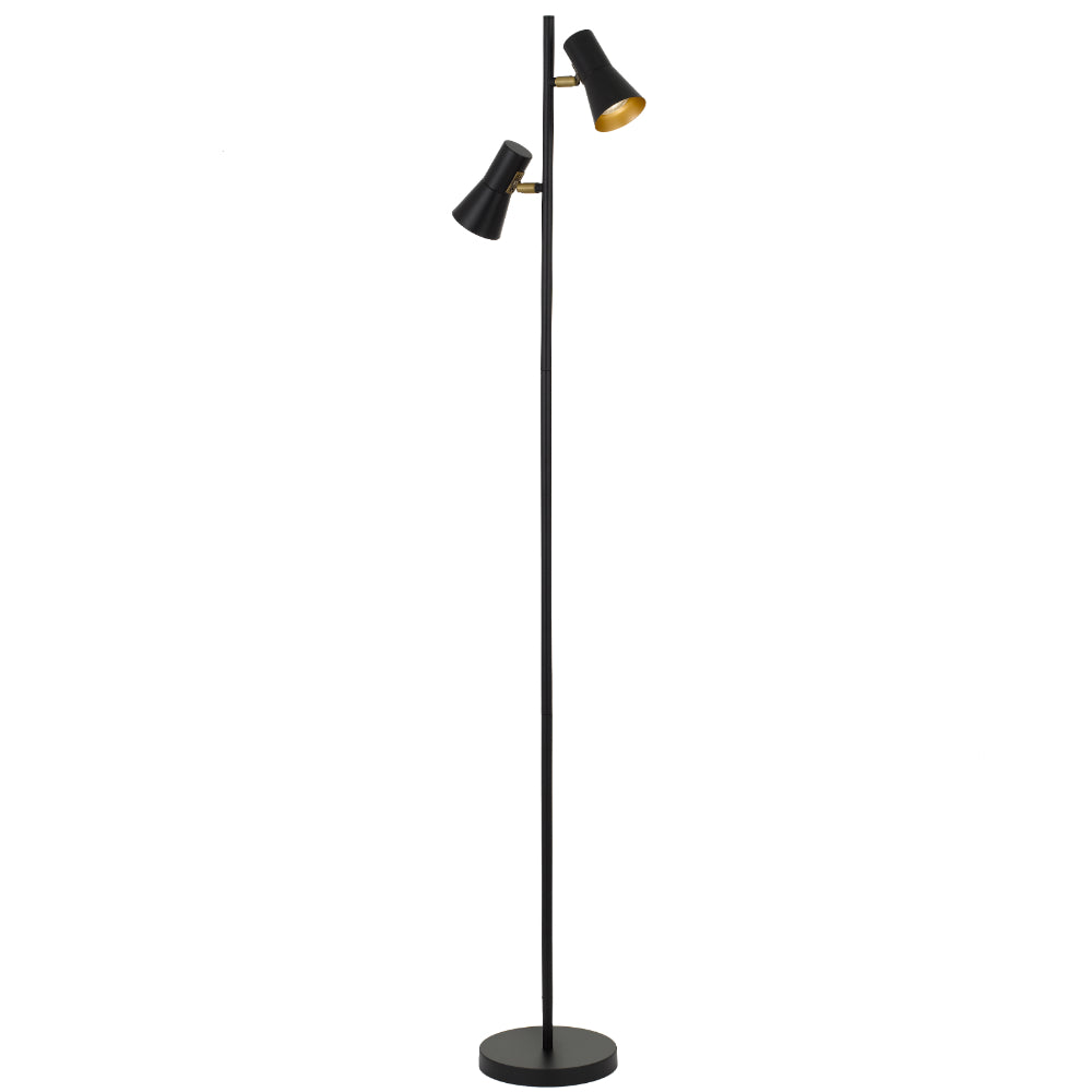 Buy Floor Lamps Australia Verik Floor 2 Lamps Black / Black - VERIK FL-BK