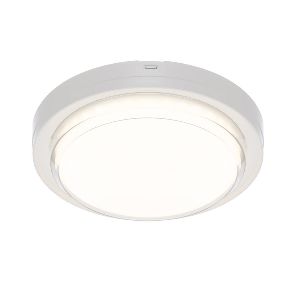 Viggo LED Round Bunker Light 16W TRI Colour White - VIGGO RD22-WH