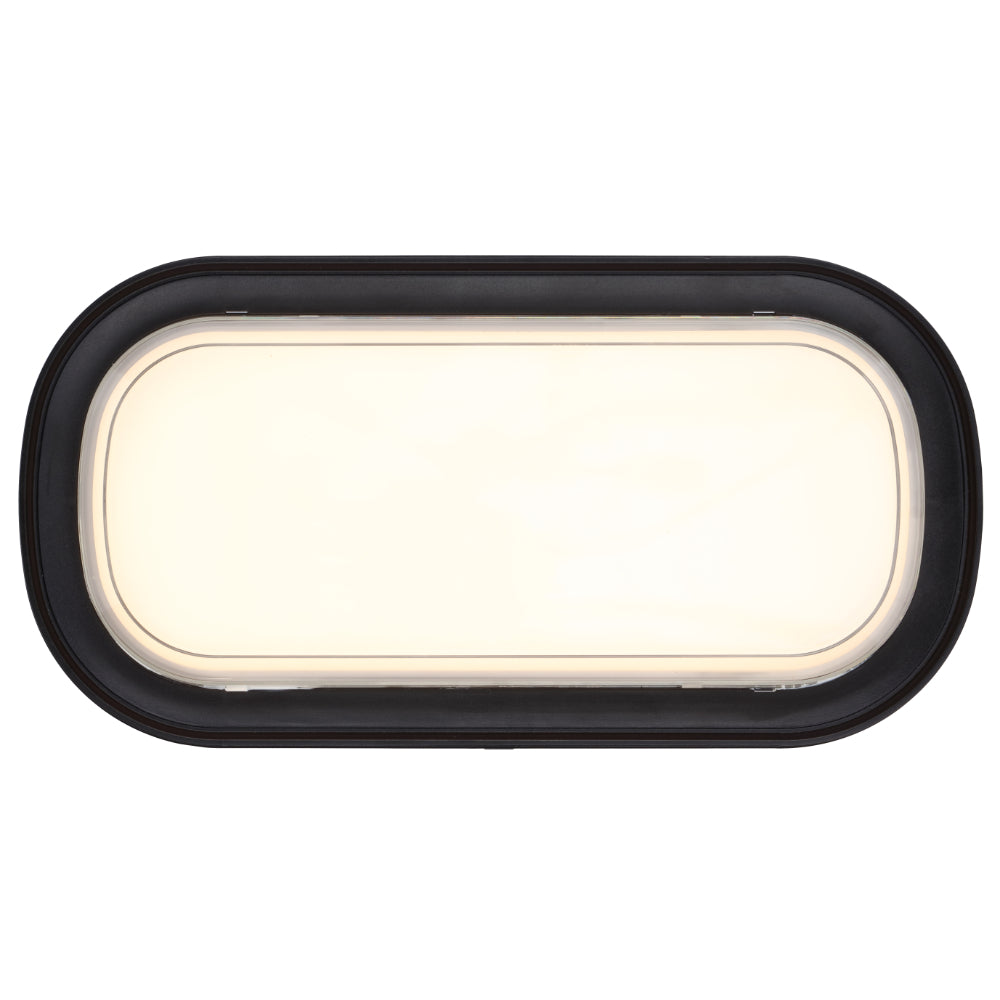 Viggo LED Rectangle Bunker Light 16W TRI Colour Black - VIGGO RE27-BK