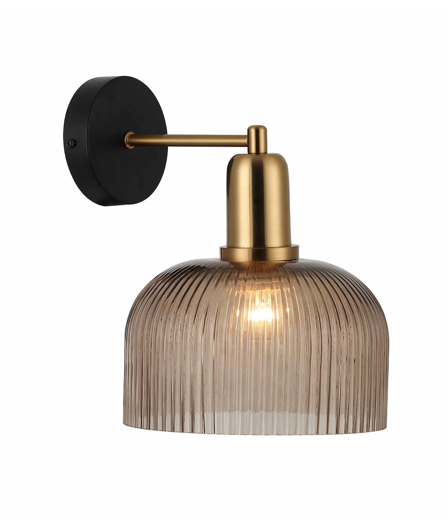 Vintaj Dome Glass Wall Light Amber - VINTAJ3W