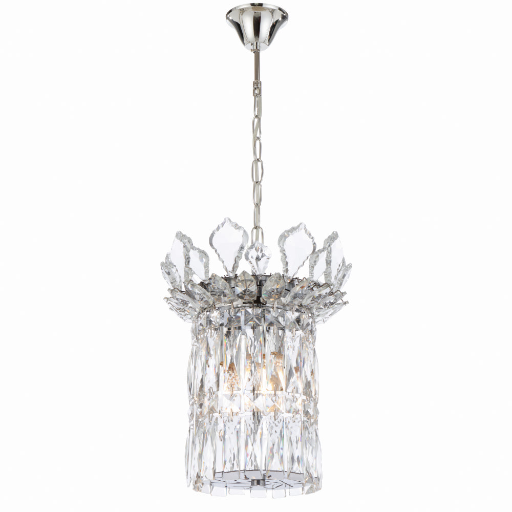Virell 3 Light Pendant Chrome & Clear - VIRELL PE3-CH