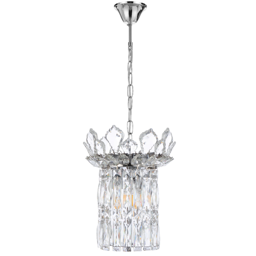 Virell 3 Light Pendant Chrome & Clear - VIRELL PE3-CH