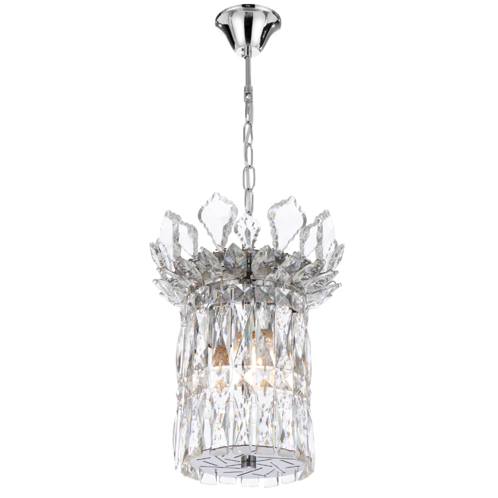 Virell 3 Light Pendant Chrome & Clear - VIRELL PE3-CH