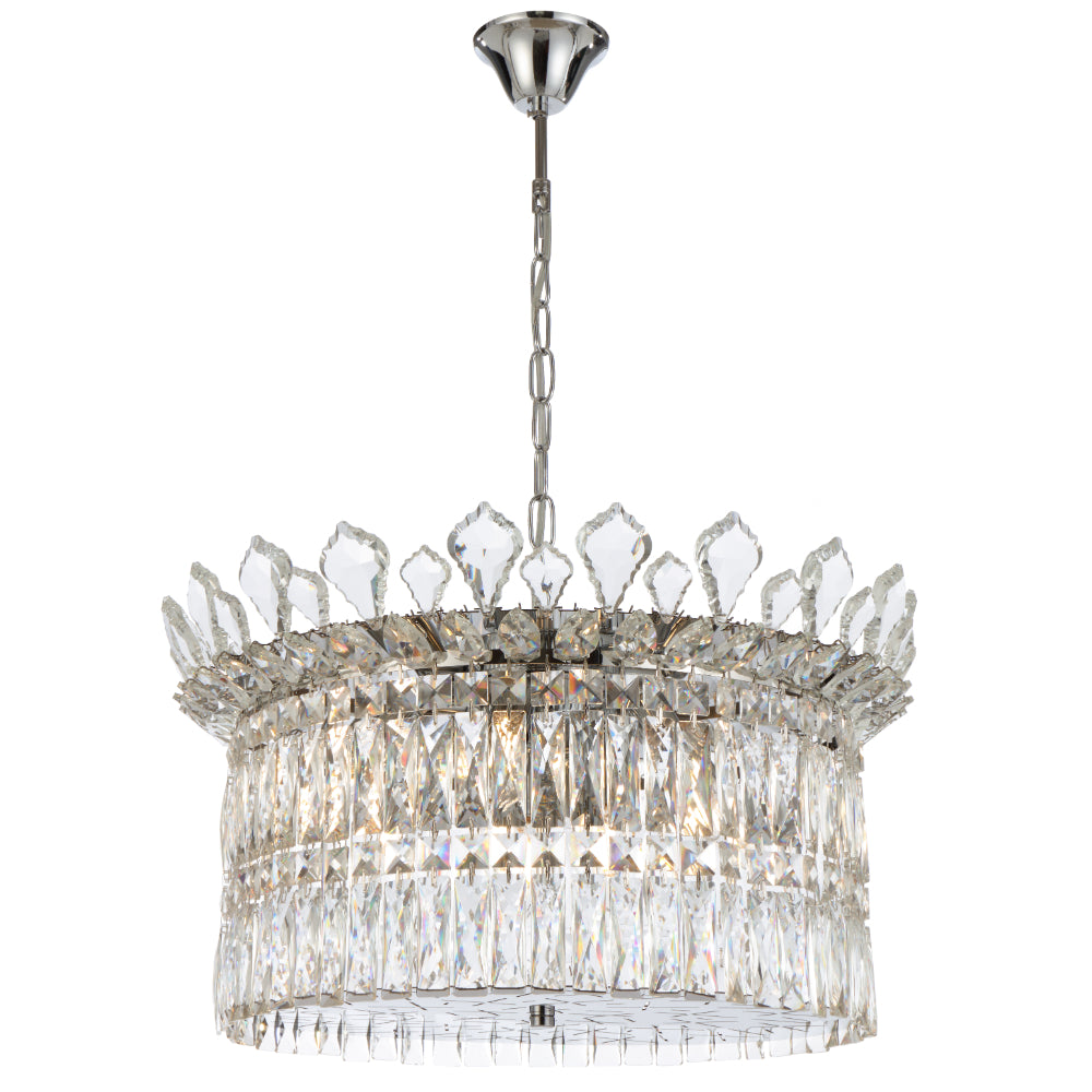 Virell 9 Light Pendant Chrome & Clear - VIRELL PE9-CH