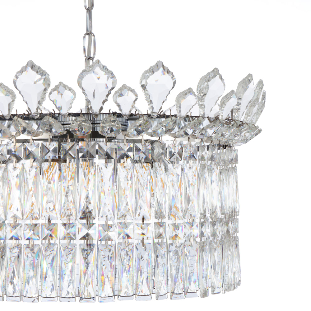 Virell 9 Light Pendant Chrome & Clear - VIRELL PE9-CH