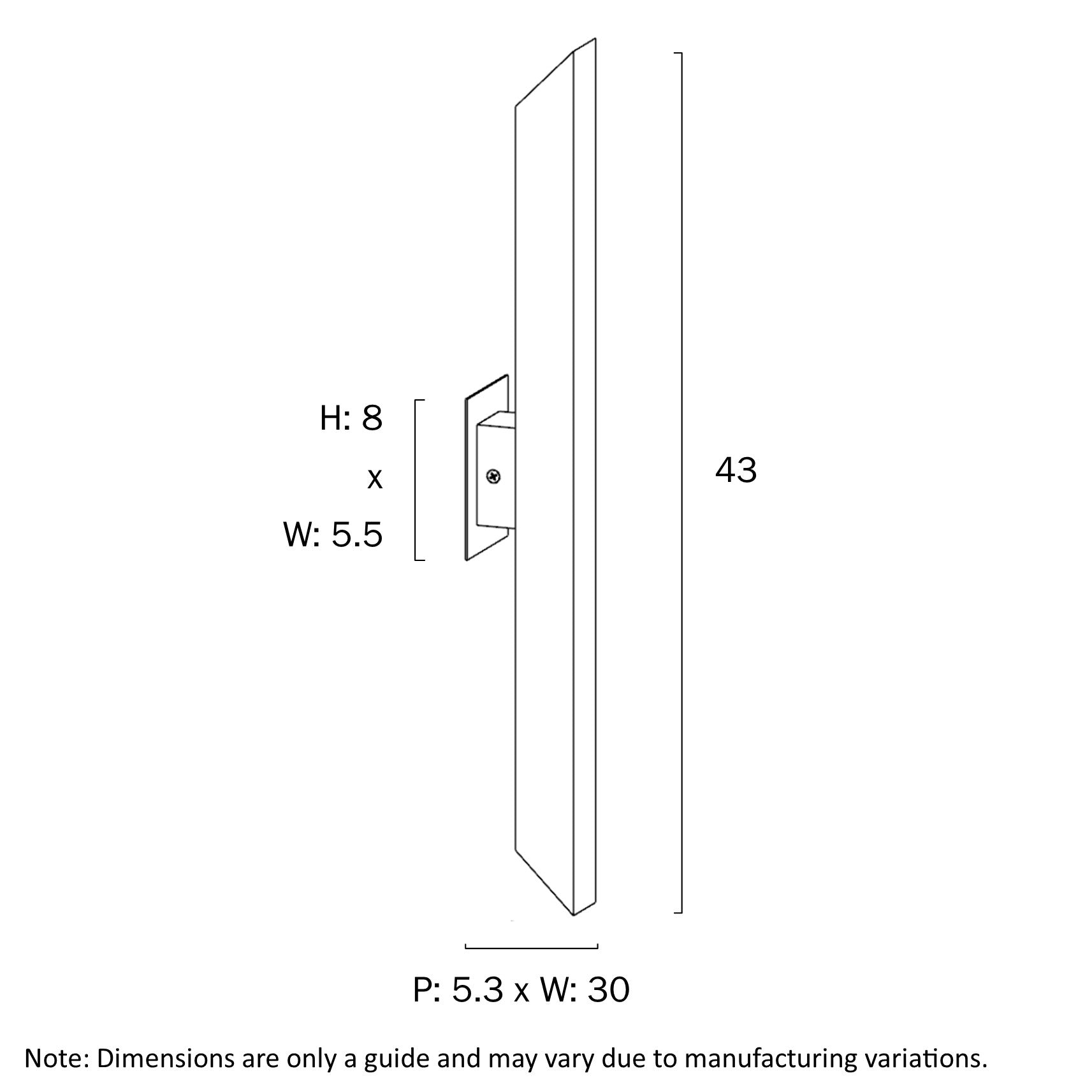 Vostel LED Up & Down Wall Light 6W 3000K Stainless Steel - VOSTEL EX2-SS