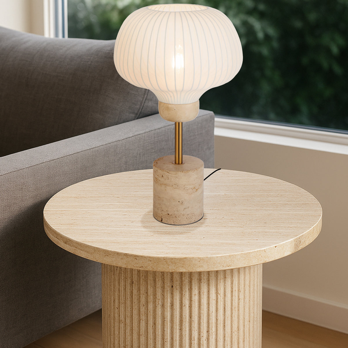 Vybor Table Lamp Beige & Ivory - VYBOR TL-BEIV