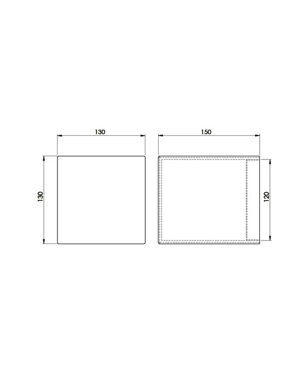 Vaster LED Wall Light Alabaster & Chrome - ARO.A1092