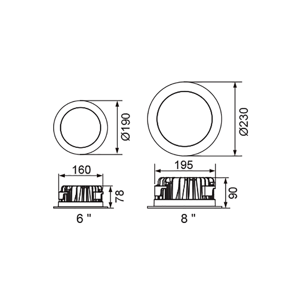 Buy Recessed LED Downlights Australia Vector Recessed LED Downlight 11W W119mm White Metal 4000K - 173204