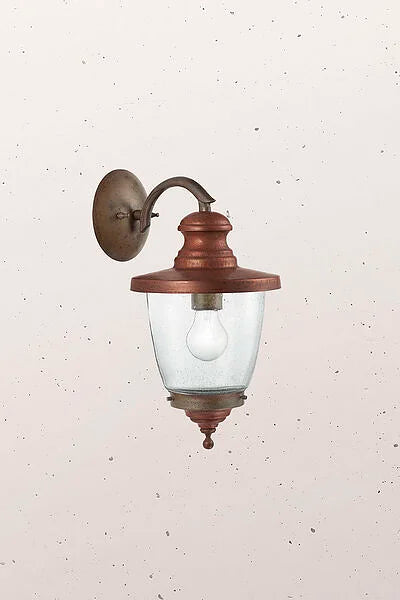 Venezia Downward Wall Light Antique Brass & Antique Copper - IL.248.09.ORT