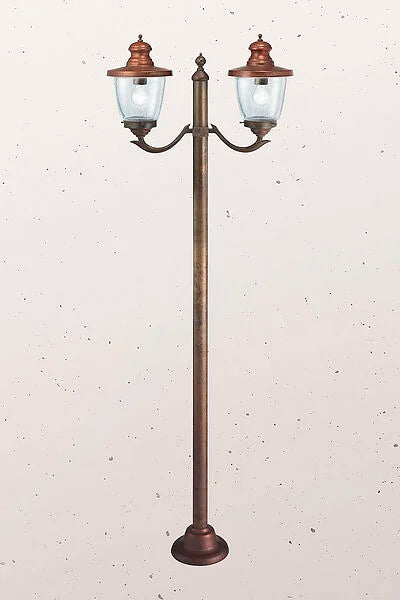 Venezia 2 Light Post Light Pre Aged Brass - IL.248.20.ORT