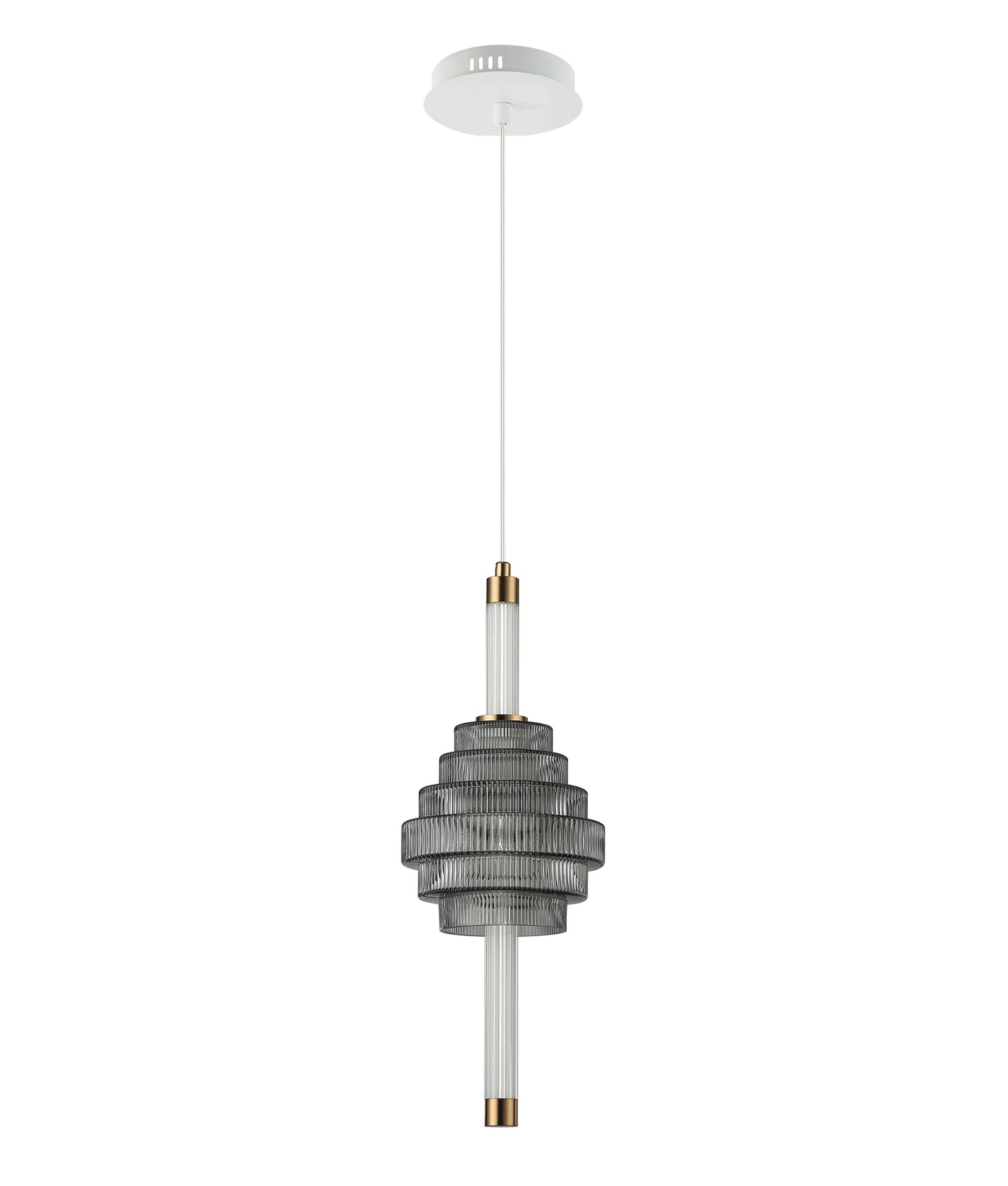 Wand LED Spinning Top Pendant Smokey Grey 5W TRI Colour - WAND3