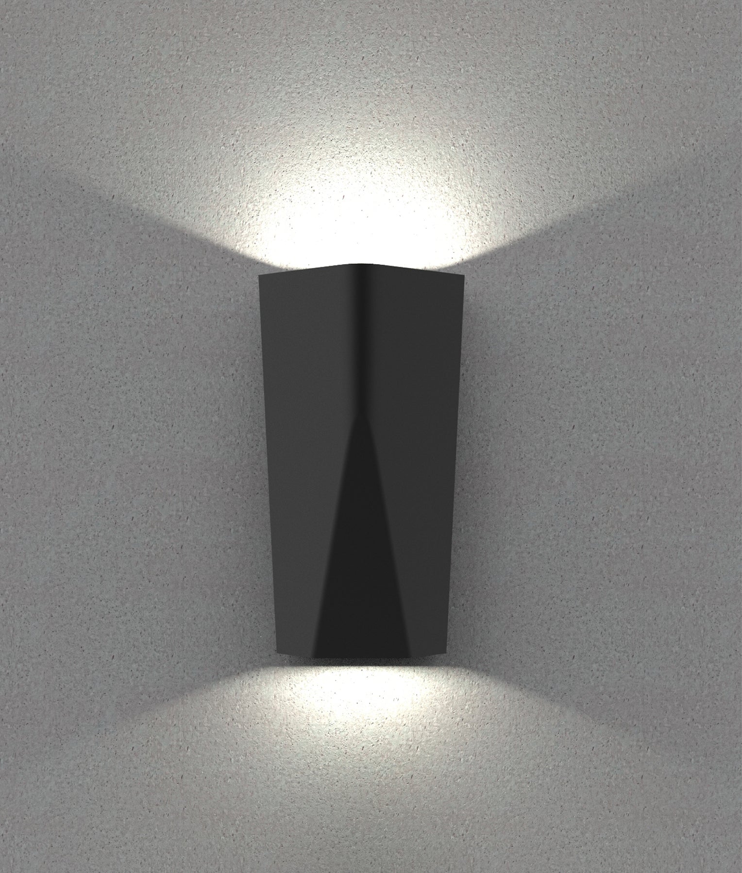 Wigtri Aluminium UP & Down LED Wall Light Dark Grey 11W TRI Colour - WIGTRI1