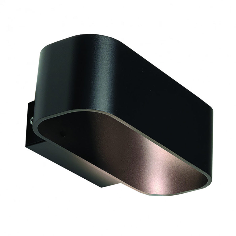 Kolton Up & Down Wall Light Black Aluminium 3000K - WL170-BL