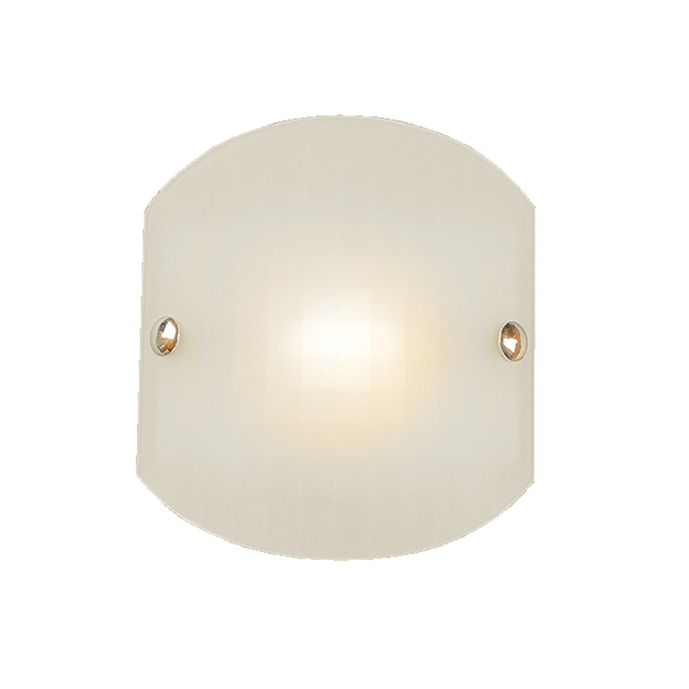 Curved Wall Sconce White / Satin Chrome Glass - WL4046-MX