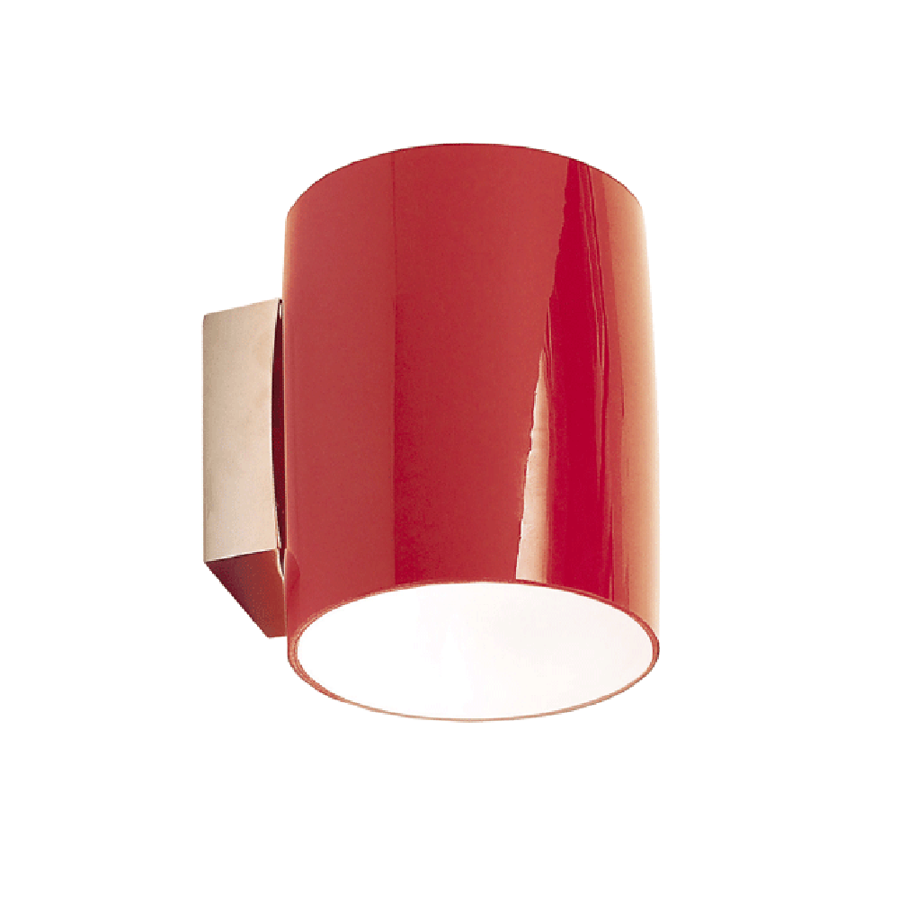 Wall Sconce H140mm Red Glass - WLS9287-RD