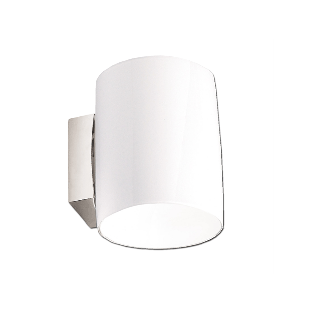 Wall Sconce H140mm White Glass - WLS9287-WH